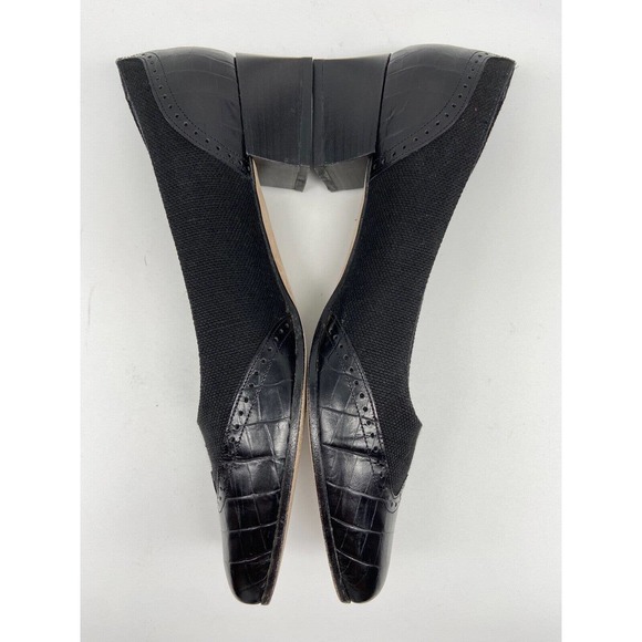 Talbots Shoes Women’s‎ Sz 8.5N Vero Cuoio Womens Square Toe 2” Heel Dress Black - Picture 8 of 12